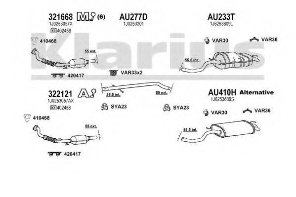 KLARIUS 930997U Система випуску ОГ
