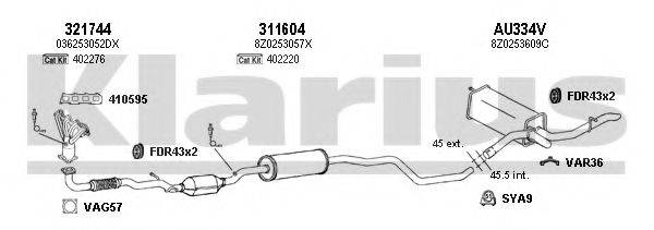 KLARIUS 940520U Система випуску ОГ