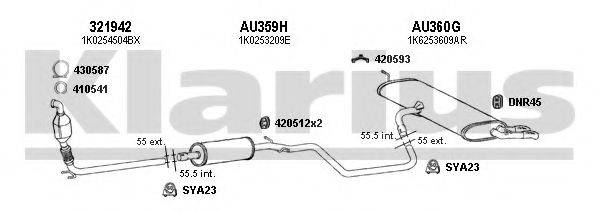 KLARIUS 940525U Система випуску ОГ