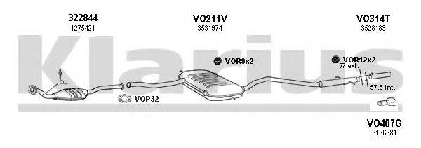 KLARIUS 960289U Система випуску ОГ