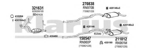 KLARIUS 720928E Система випуску ОГ