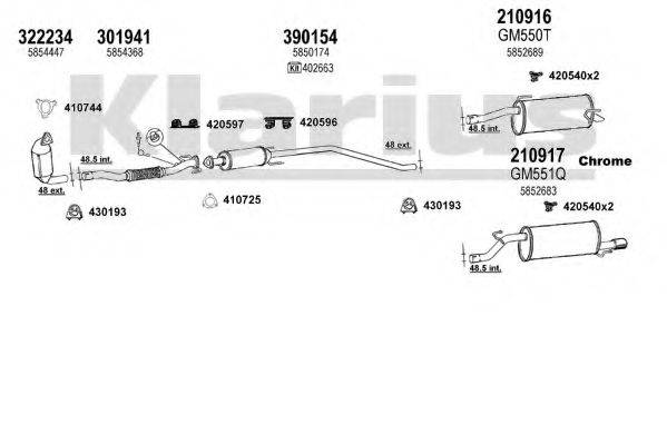 KLARIUS 391526E Система випуску ОГ