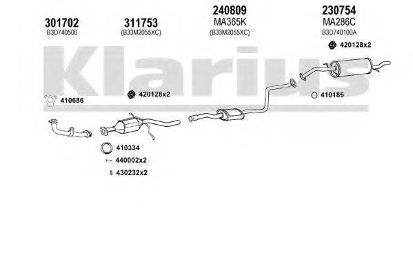 KLARIUS 570261E Система випуску ОГ