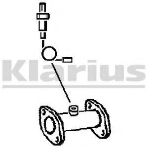 KLARIUS 301637 Труба вихлопного газу