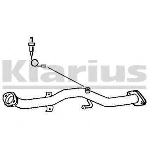 KLARIUS DN554T Труба вихлопного газу