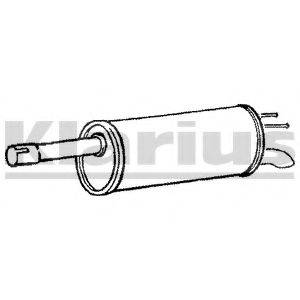 KLARIUS FT744T Глушник вихлопних газів кінцевий