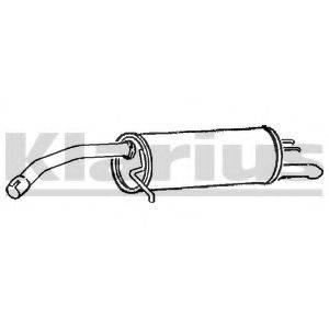 KLARIUS FT817K Глушник вихлопних газів кінцевий