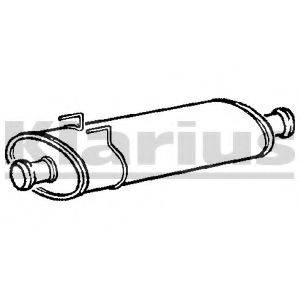KLARIUS RN886A Середній глушник вихлопних газів