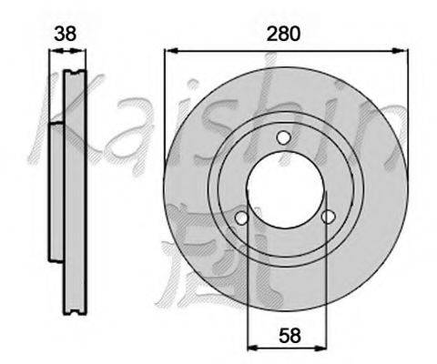 KAISHIN CBR437 гальмівний диск