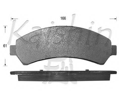 KAISHIN D10023 Комплект гальмівних колодок, дискове гальмо