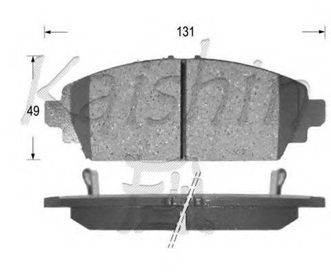 KAISHIN D5131 Комплект гальмівних колодок, дискове гальмо