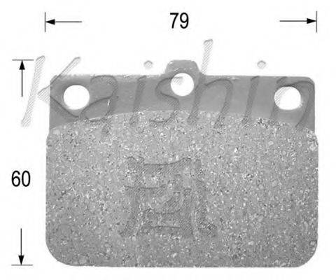 KAISHIN D6000 Комплект гальмівних колодок, дискове гальмо
