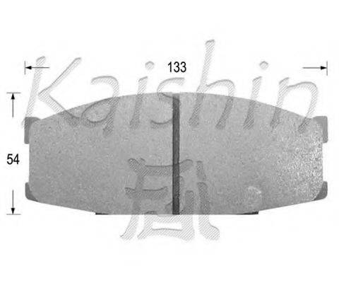 KAISHIN D6015 Комплект гальмівних колодок, дискове гальмо