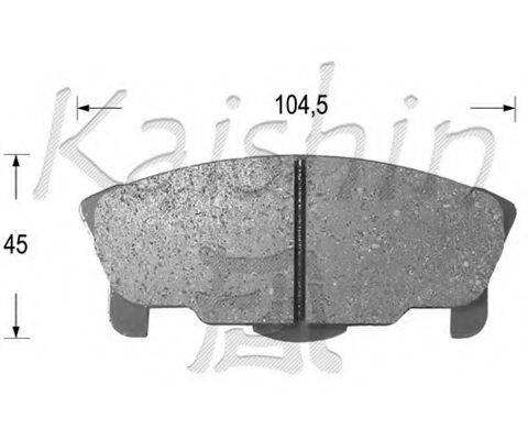 KAISHIN FK0026 Комплект гальмівних колодок, дискове гальмо