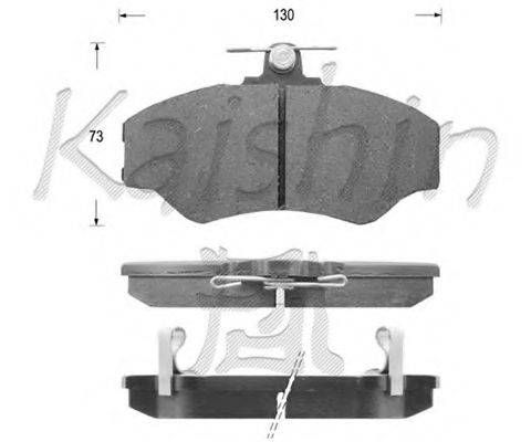 KAISHIN FK11112 Комплект гальмівних колодок, дискове гальмо