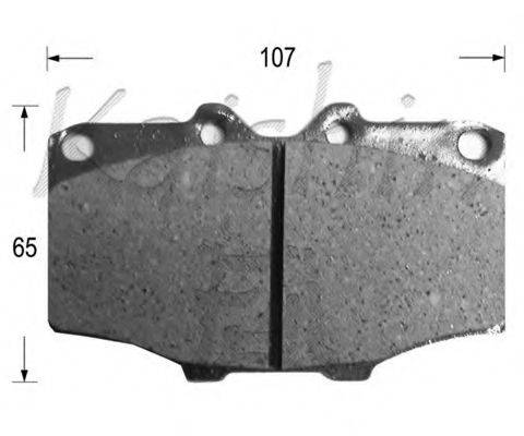 KAISHIN FK2020 Комплект гальмівних колодок, дискове гальмо