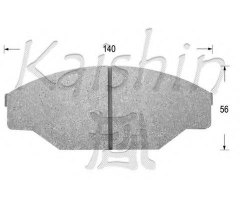 KAISHIN FK2069 Комплект гальмівних колодок, дискове гальмо