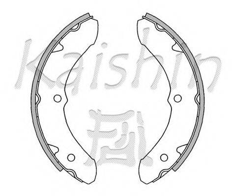 KAISHIN K2255 Комплект гальмівних колодок