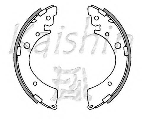 KAISHIN K5520 Комплект гальмівних колодок