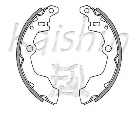 KAISHIN K7728 Комплект гальмівних колодок