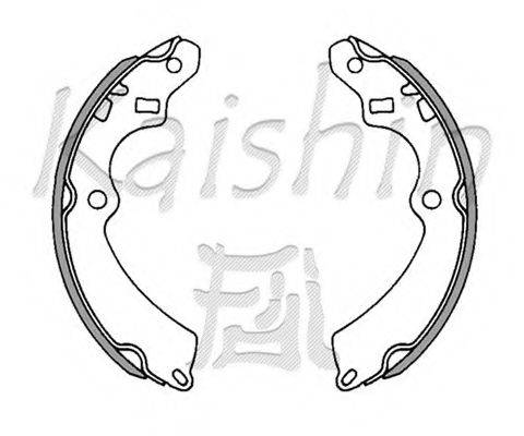 KAISHIN K9923 Комплект гальмівних колодок