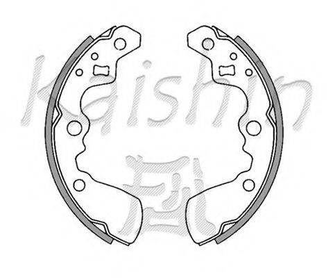 KAISHIN K9933 Комплект гальмівних колодок