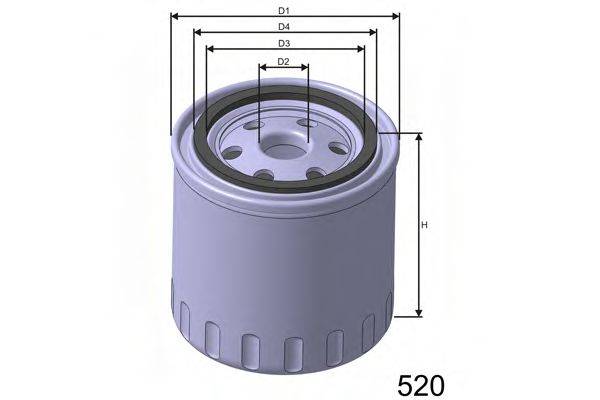 MISFAT Z102 Масляний фільтр