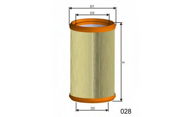 MISFAT R403 Повітряний фільтр