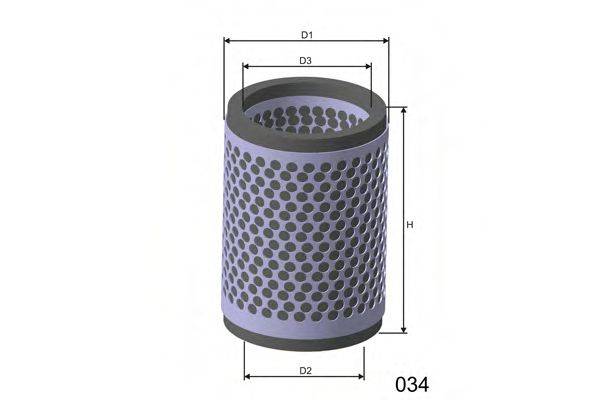 MISFAT R063 Повітряний фільтр