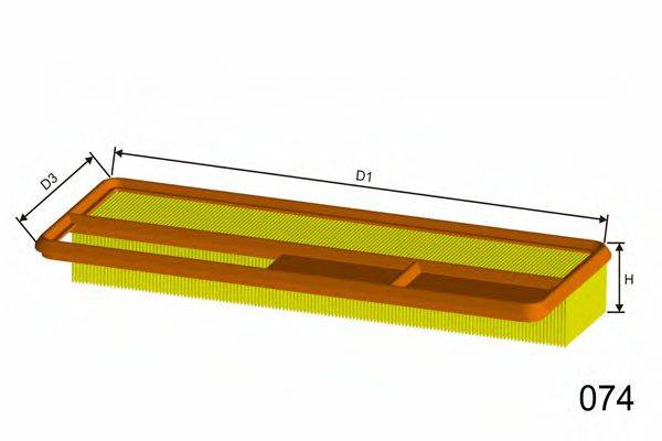 MISFAT P191 Повітряний фільтр