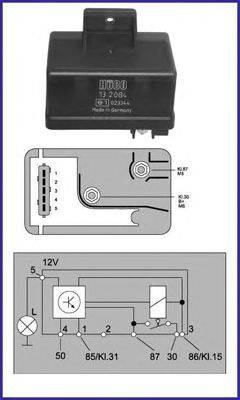 HITACHI 132084 Реле, система розжарювання