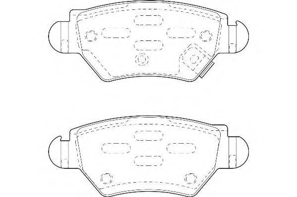 WAGNER WBP23052A Комплект гальмівних колодок, дискове гальмо