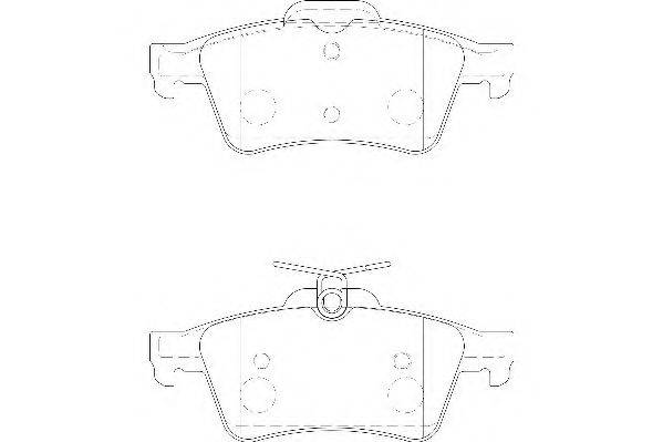 WAGNER WBP24137A Комплект гальмівних колодок, дискове гальмо