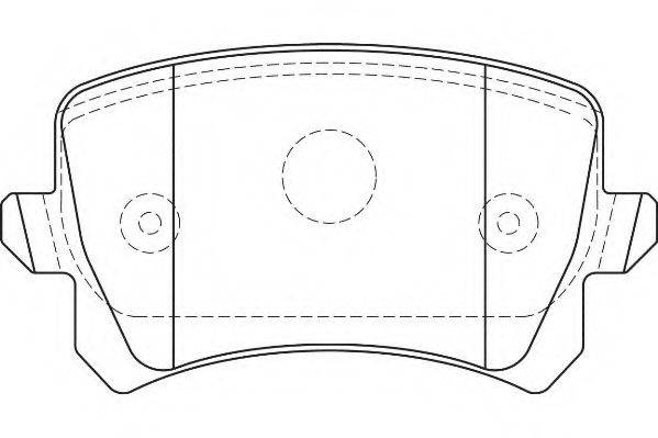 WAGNER WBP24483B Комплект гальмівних колодок, дискове гальмо
