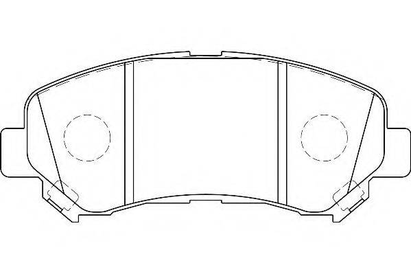 WAGNER WBP24632A Комплект гальмівних колодок, дискове гальмо