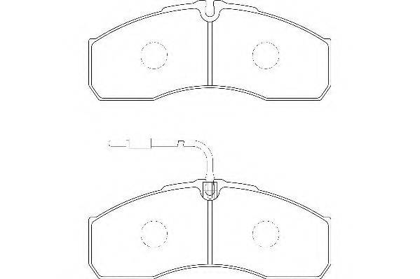 WAGNER WBP29160A Комплект гальмівних колодок, дискове гальмо