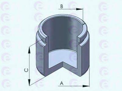 ERT 150897C Поршень, корпус скоби гальма