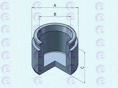 ERT 151038C Поршень, корпус скоби гальма