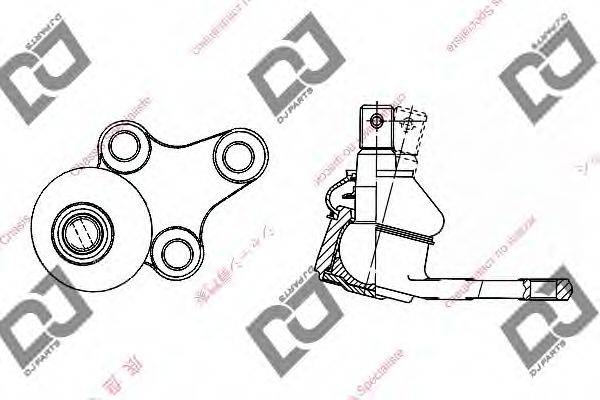 DJ PARTS DB1014 несучий / напрямний шарнір