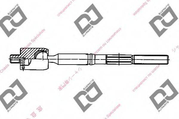 DJ PARTS DR1108 Осьовий шарнір, рульова тяга