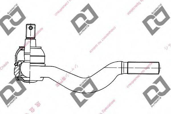 DJ PARTS DE1045 Наконечник поперечної кермової тяги