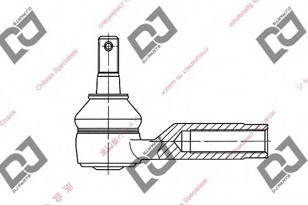 DJ PARTS DE1064 Наконечник поперечної кермової тяги