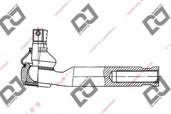 DJ PARTS DE1074 Наконечник поперечної кермової тяги