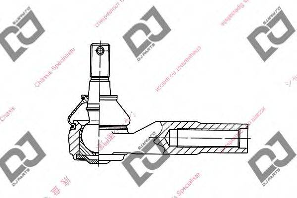 DJ PARTS DE1282 Наконечник поперечної кермової тяги