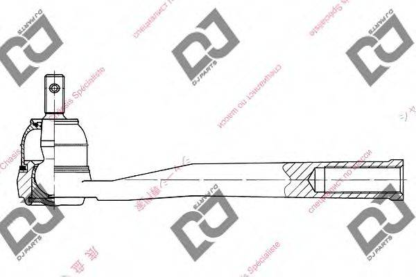 DJ PARTS DE1059 Наконечник поперечної кермової тяги