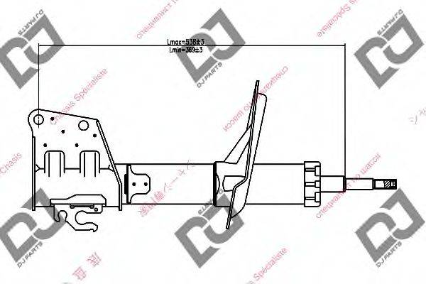 DJ PARTS DS1228GS Амортизатор