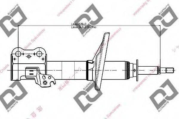 DJ PARTS DS1039GS Амортизатор