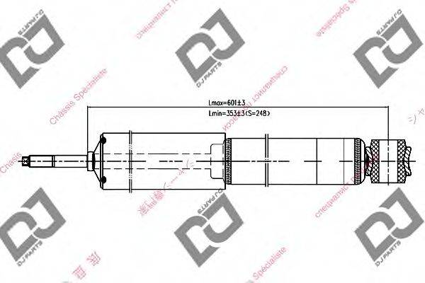 DJ PARTS DS1071HT Амортизатор