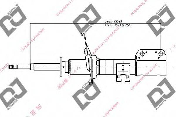 DJ PARTS DS1077GS Амортизатор