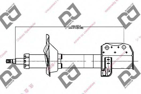 DJ PARTS DS1455GS Амортизатор